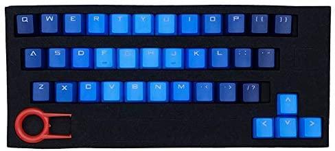 37 Keys PBT Backlit Shine Keycap-Gradient Blue - أكسسوار لوحة مفاتيح